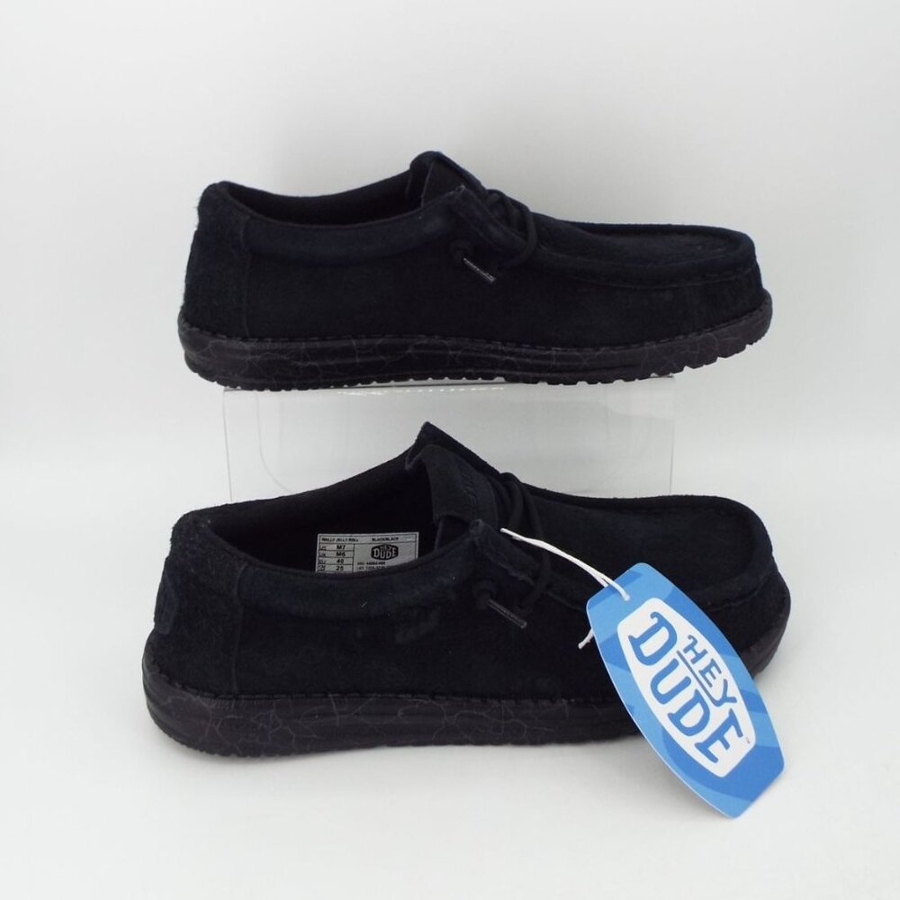 Hey Dude Wally Jelly Roll Black Slip On Shoes Size 7 Men's NWT